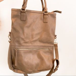 Tan Vegan Leather Sole Society Handbag